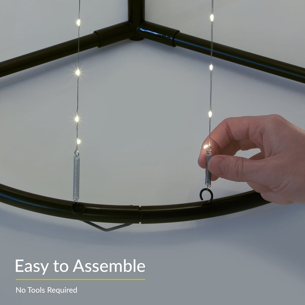 The Christmas Workshop 573 LED White Outdoor Cone Tree 6ft Image 5