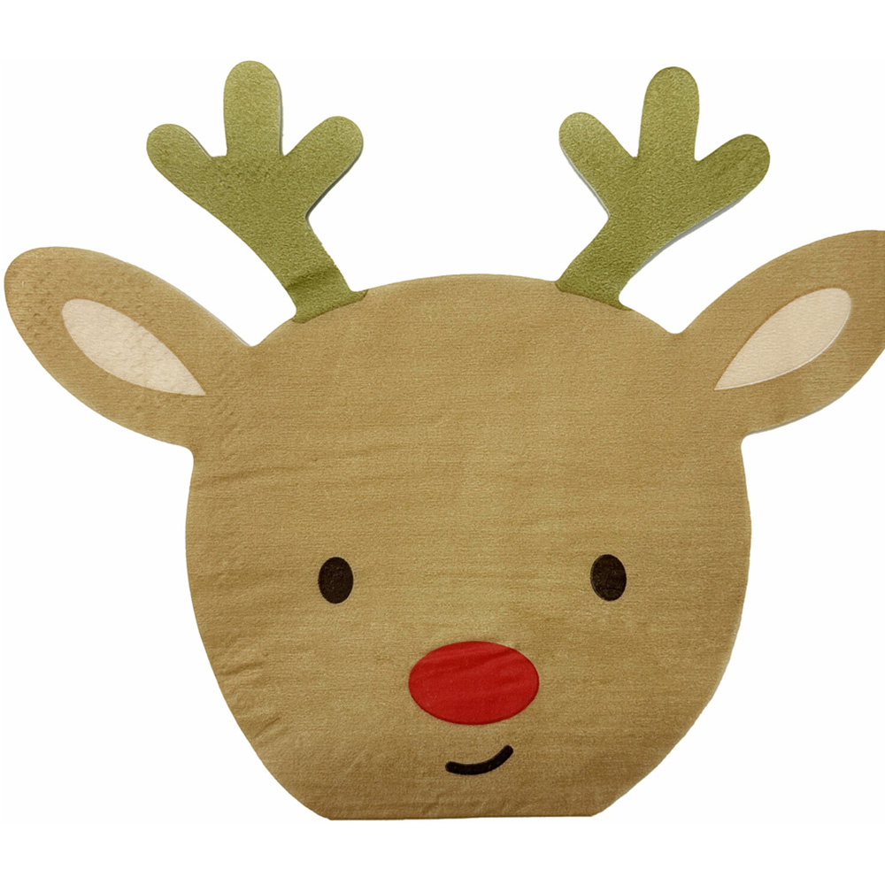 Santa or Reindeer Shaped Napkin Image 2