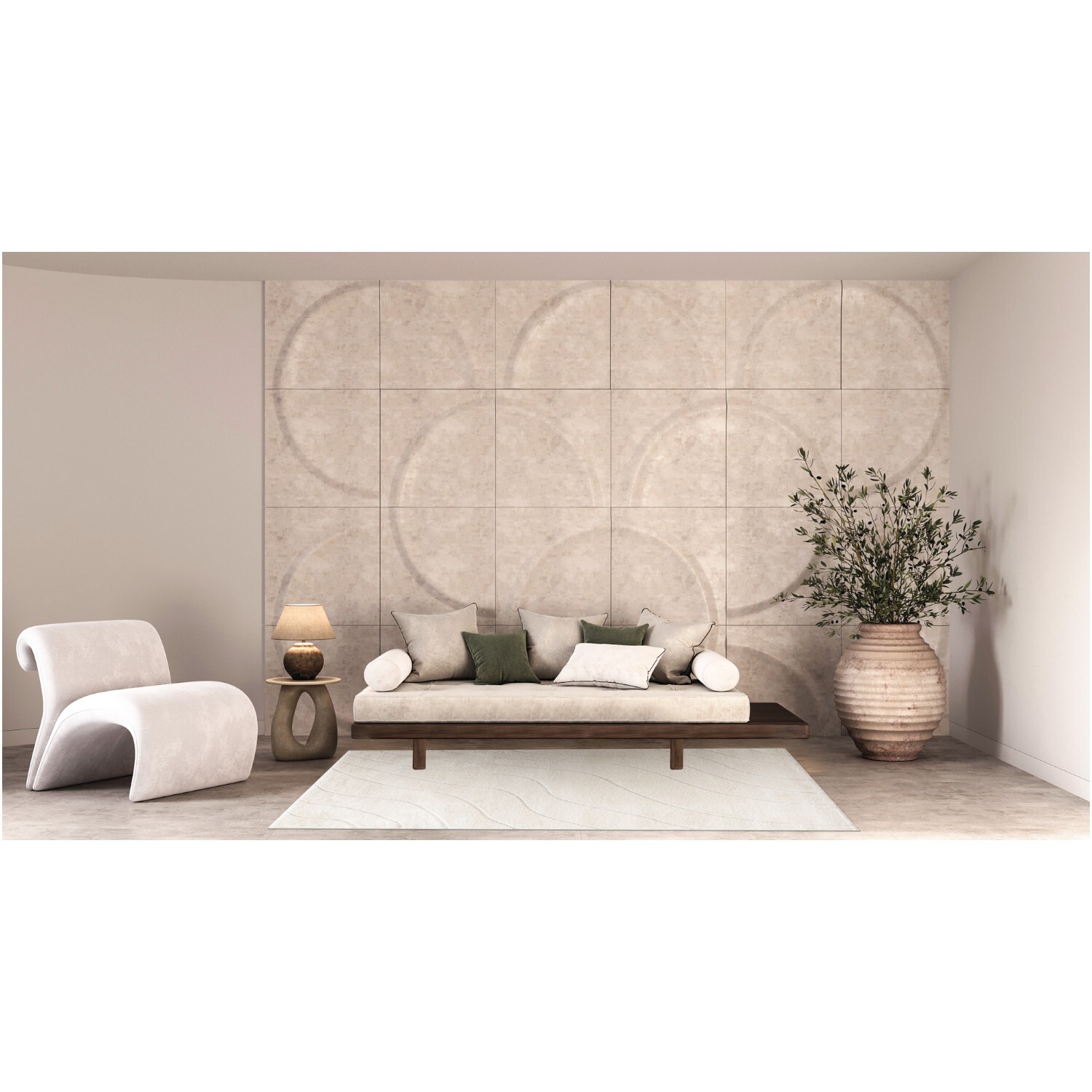 Savanna Beige Wave Rug Beige Image 2