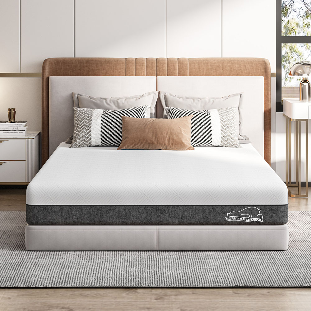 Rattrix Small Double Grey Gel Memory Foam Mattress 6 inch Image 2