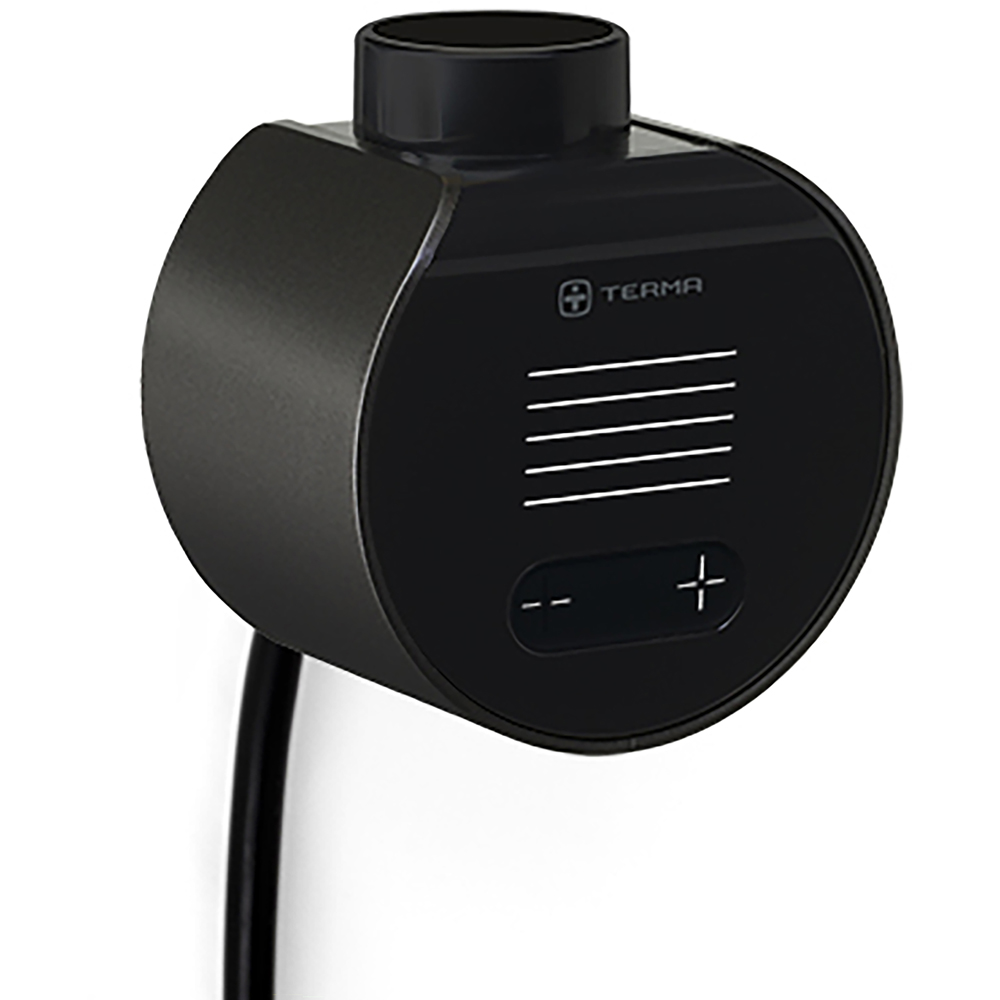 Terma VEO Smart Raw Metal and Black Heating Element Image 3