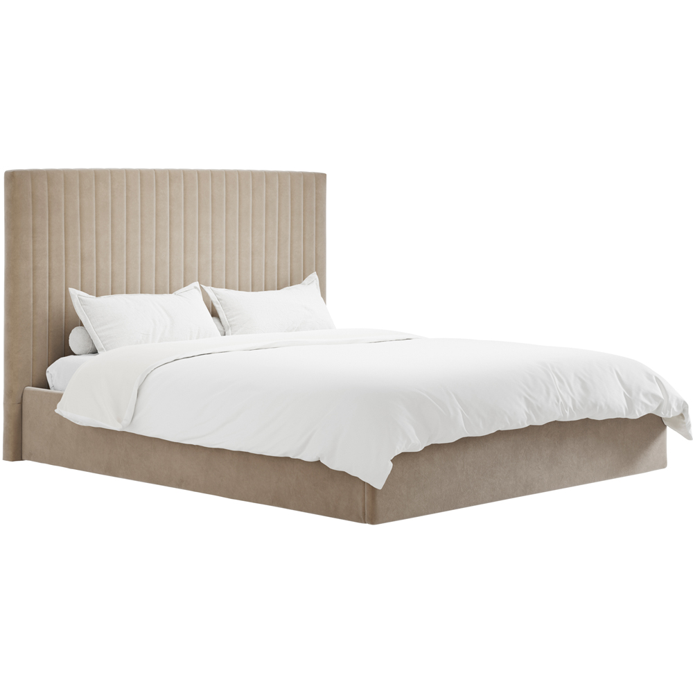 LPD Home Berlin Beige Super King Size Tall Ottoman Bed Image 5