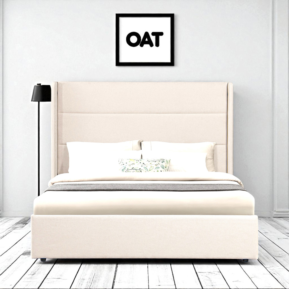 Wilmslow King Size Natural Ottoman Bed Image 7