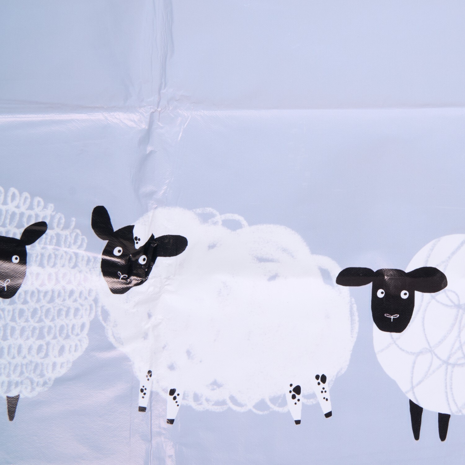 Highland Flock Wipe Clean Tablecloth Blue Image 3