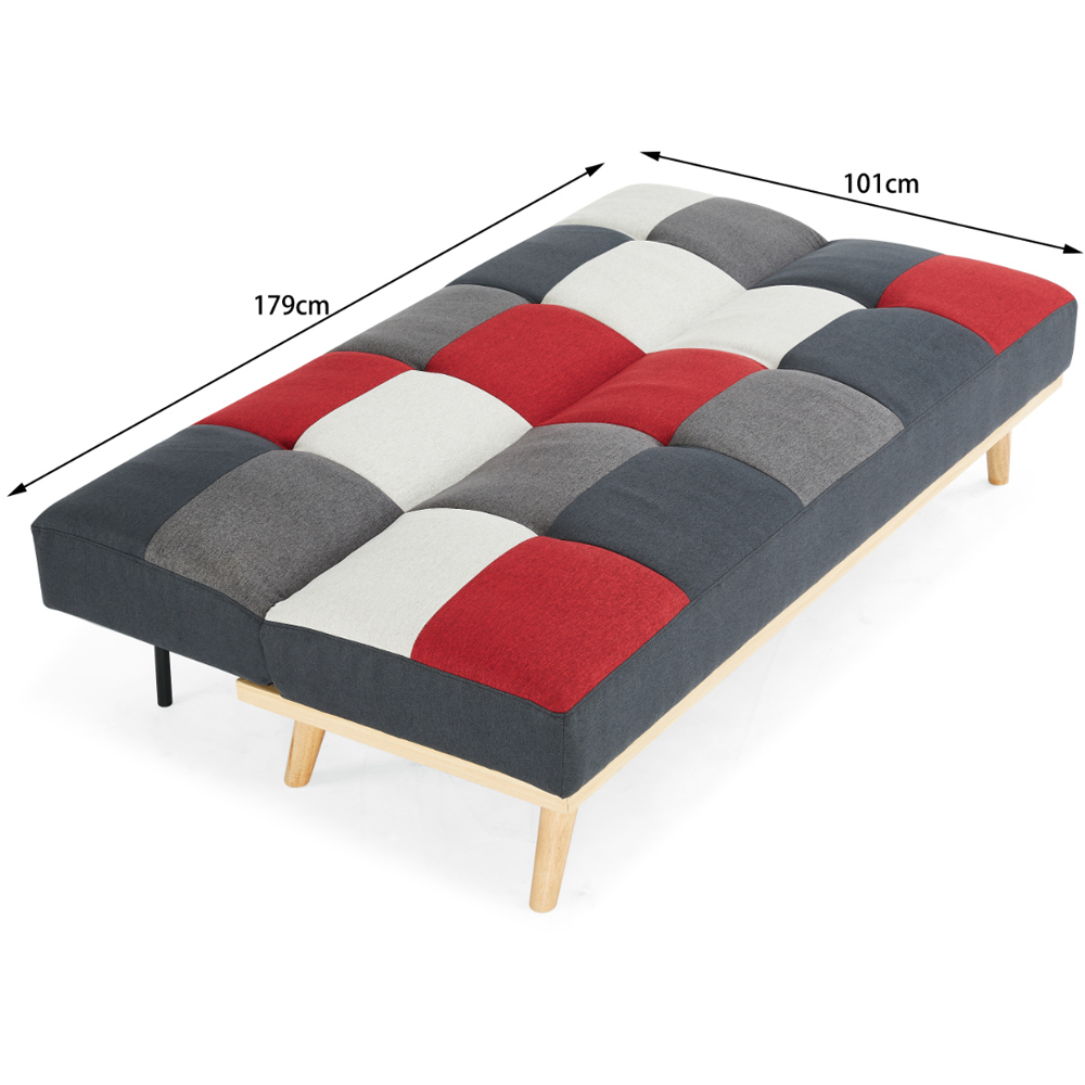 Home Detail Paddock 2 Seater Patchwork Sofa Bed Image 8