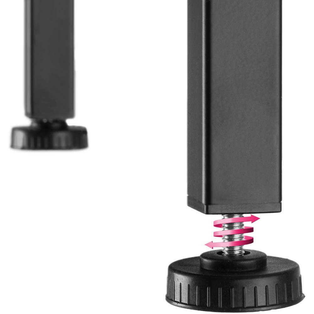 tectake Poole Dark Wood Set of 2 Bar Stool Image 5