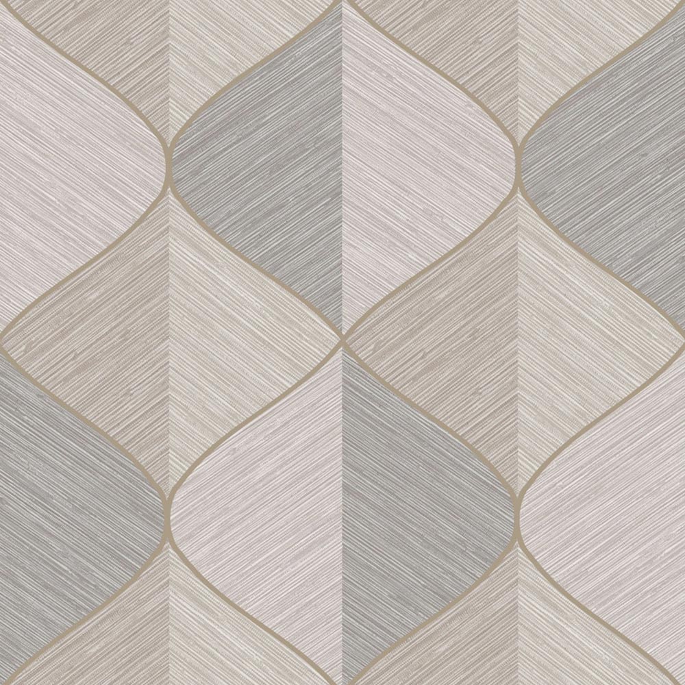 Fresco Ogee Natural Textured Wallpaper Image 1