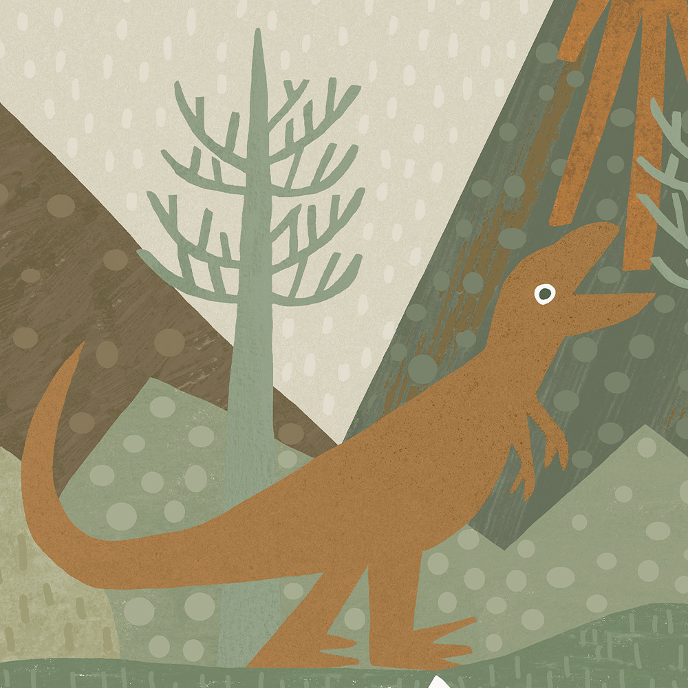 Holden Decor Prehistoric Green Orange Wallpaper Image 5