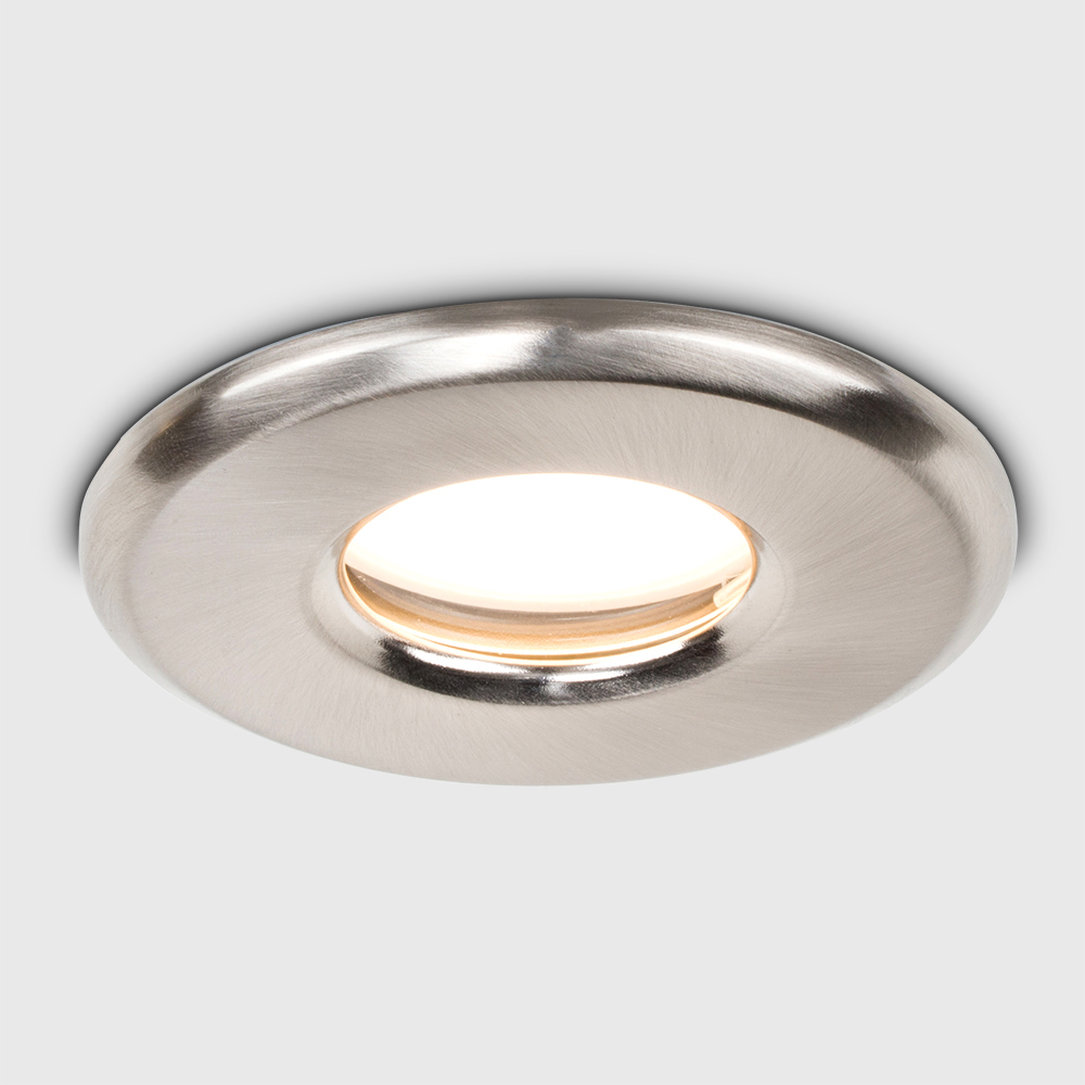 ValueLights Brushed Chrome Cool White LED Ceiling Downlight 6 Pack Image 4