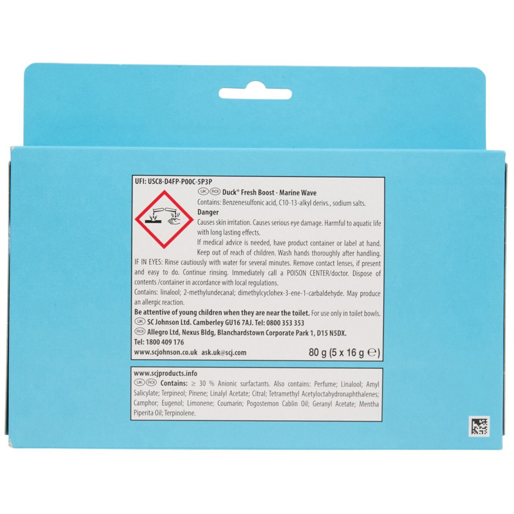 Pack of 5 Duck Fresh Boost Rim Blocks Image 2