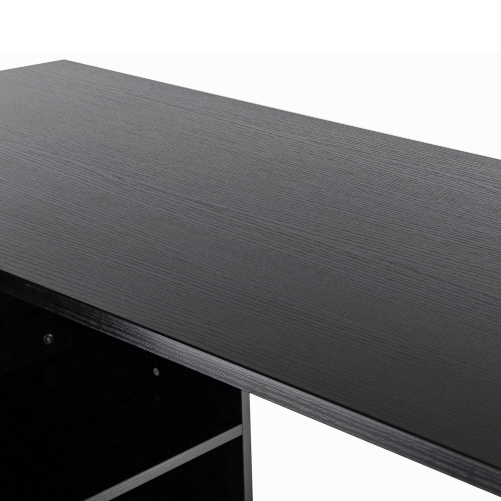 Portland Rotating Office Desk Black Image 5