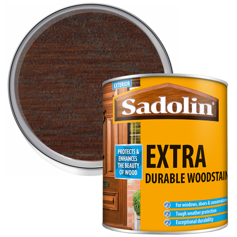 Sadolin Extra Rosewood Exterior Woodstain 500ml Image 1