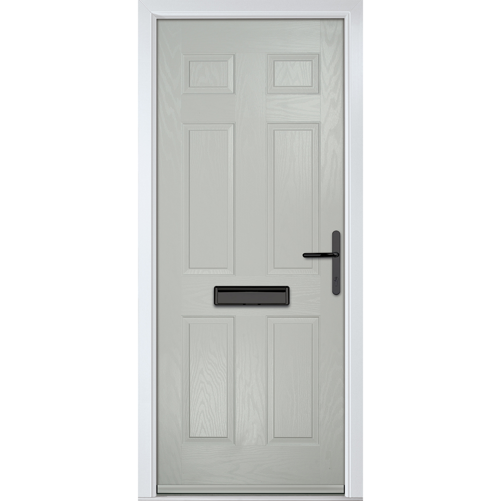 Crystal-Direct Muirfield Solid Agate Grey GRP Left Hand Open Front Door 2090 x 890mm Image 1