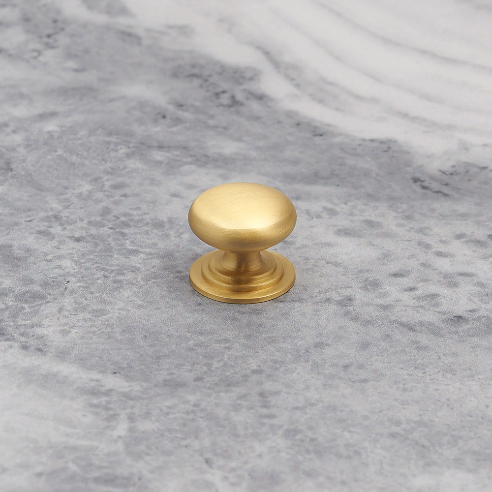 Handle & Home Satin Brass Knob 25mm Image 2