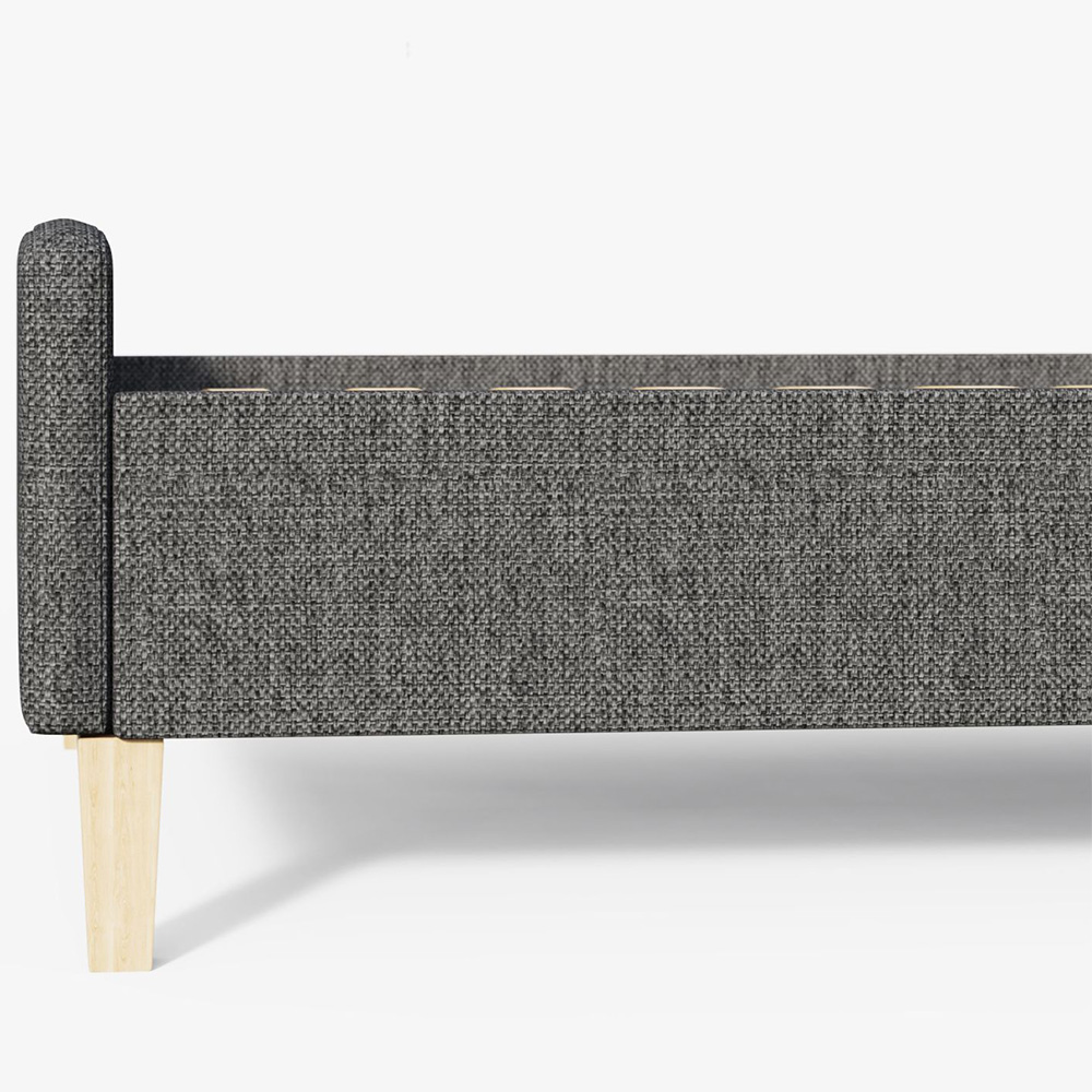 GFW Ashbourne Single Grey Bed Frame Image 8