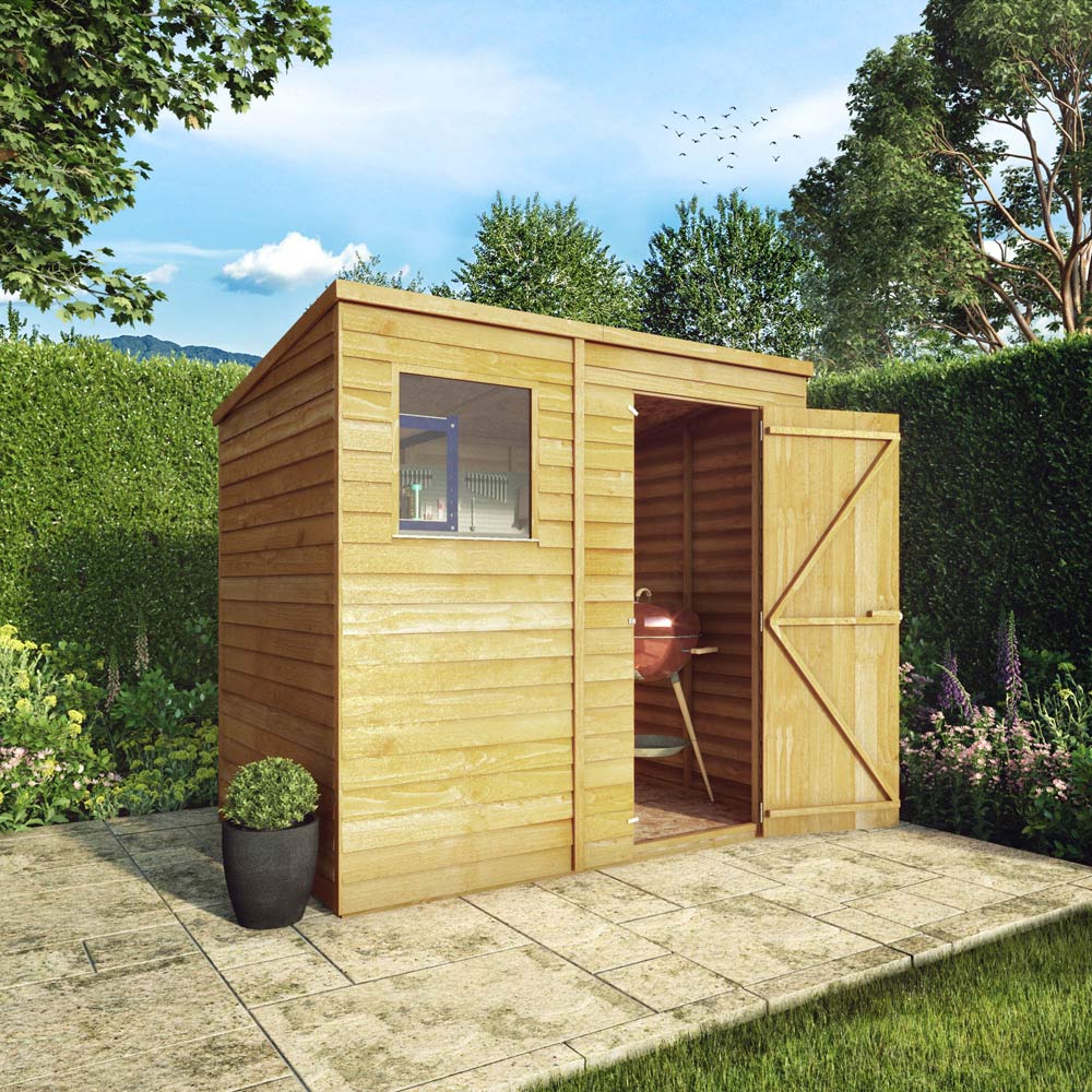 Mercia 7 x 5ft Overlap Pent Shed Image 7