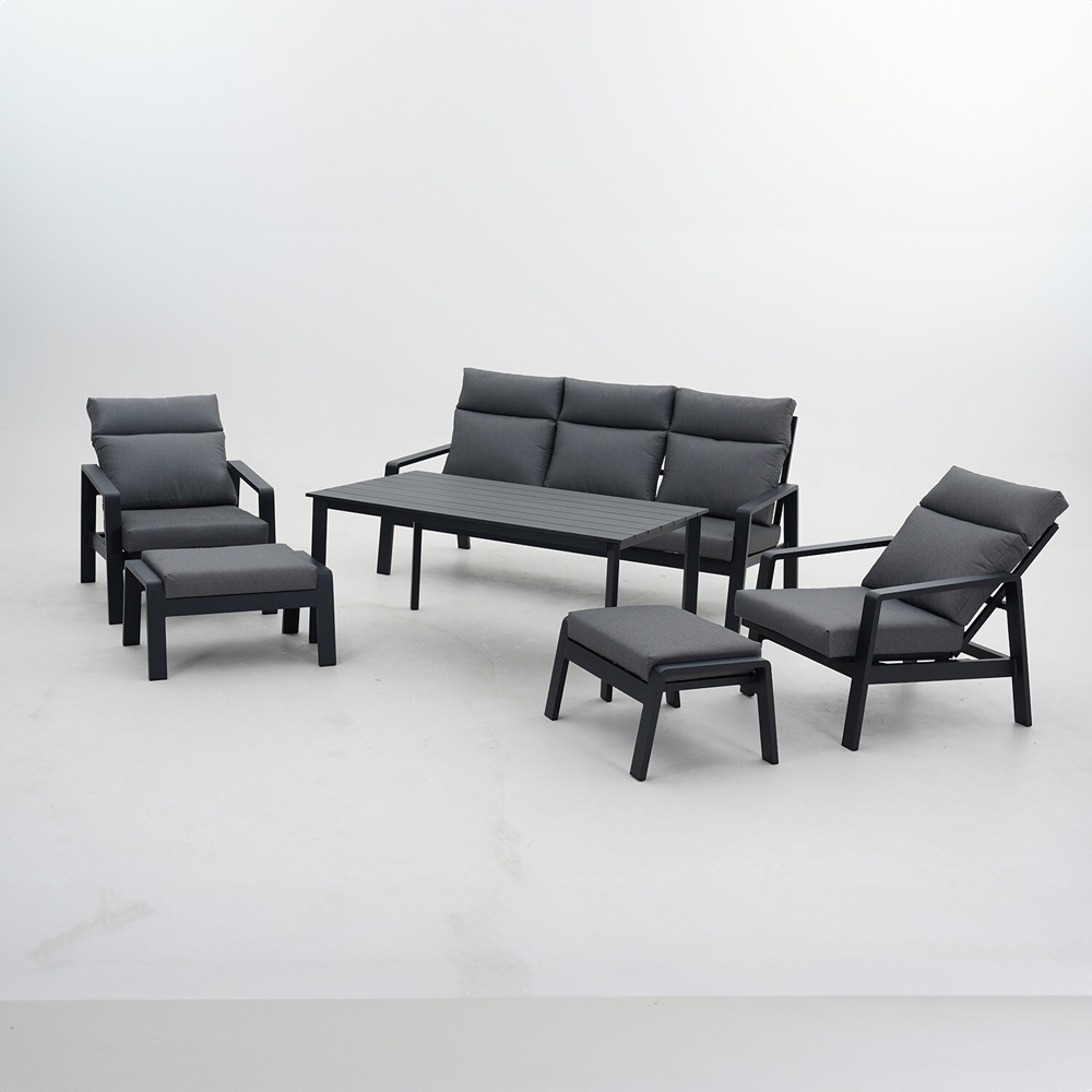 Marseille Lounge Dining Set - Grey Image 5