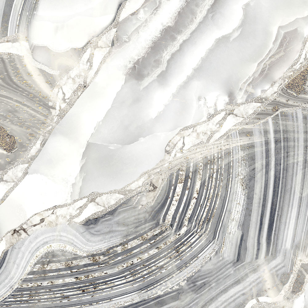 Fresco Agate Grey and Gold Wallpaper Image 3