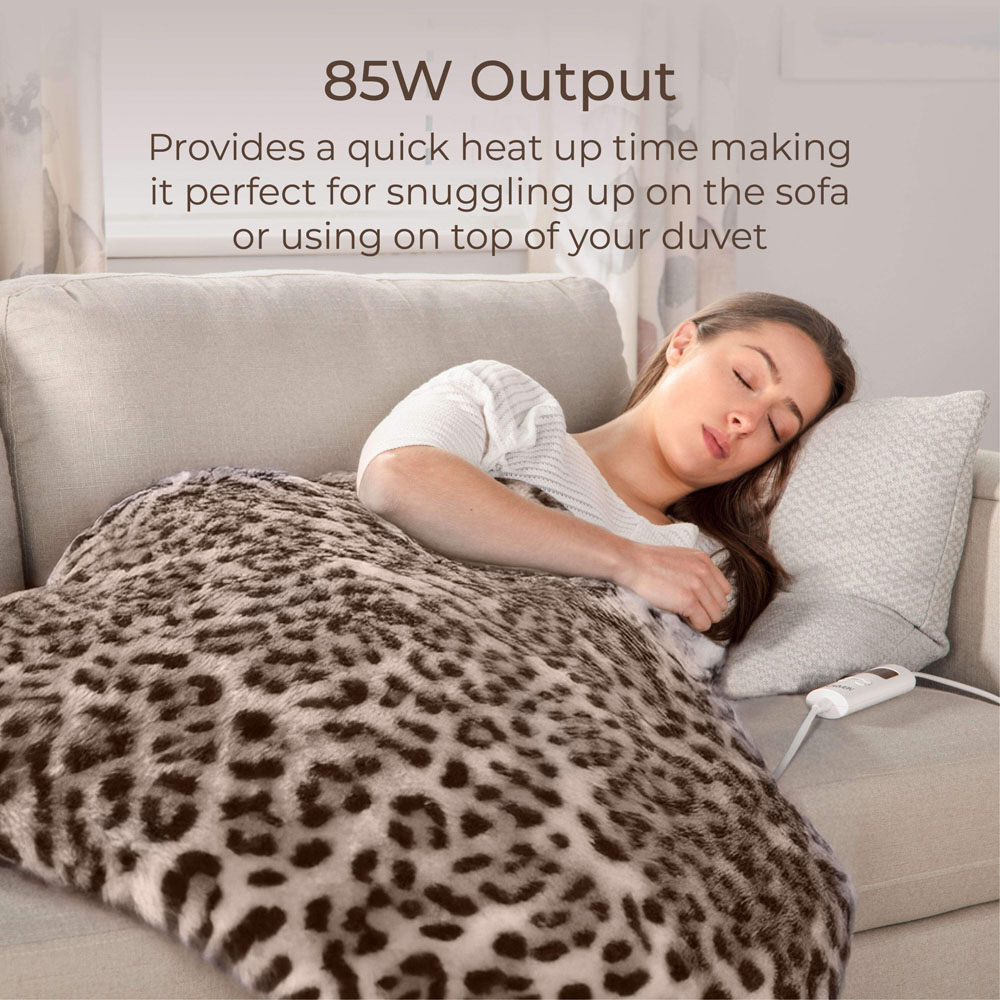 Carmen Multicolour Fleece Electric Heated Throw Over Blanket 160 x 130cm Image 3