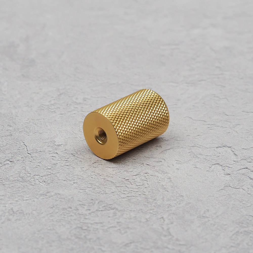 Handle & Home Gold Knurled Knob 18mm Image 4