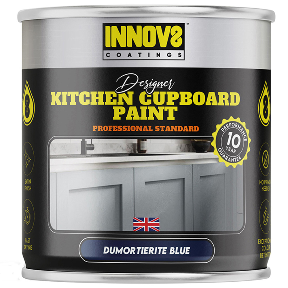 Innov8 Coatings Designer Kitchen Cupboard Paint 750ml Dumortierite Blue Image 2