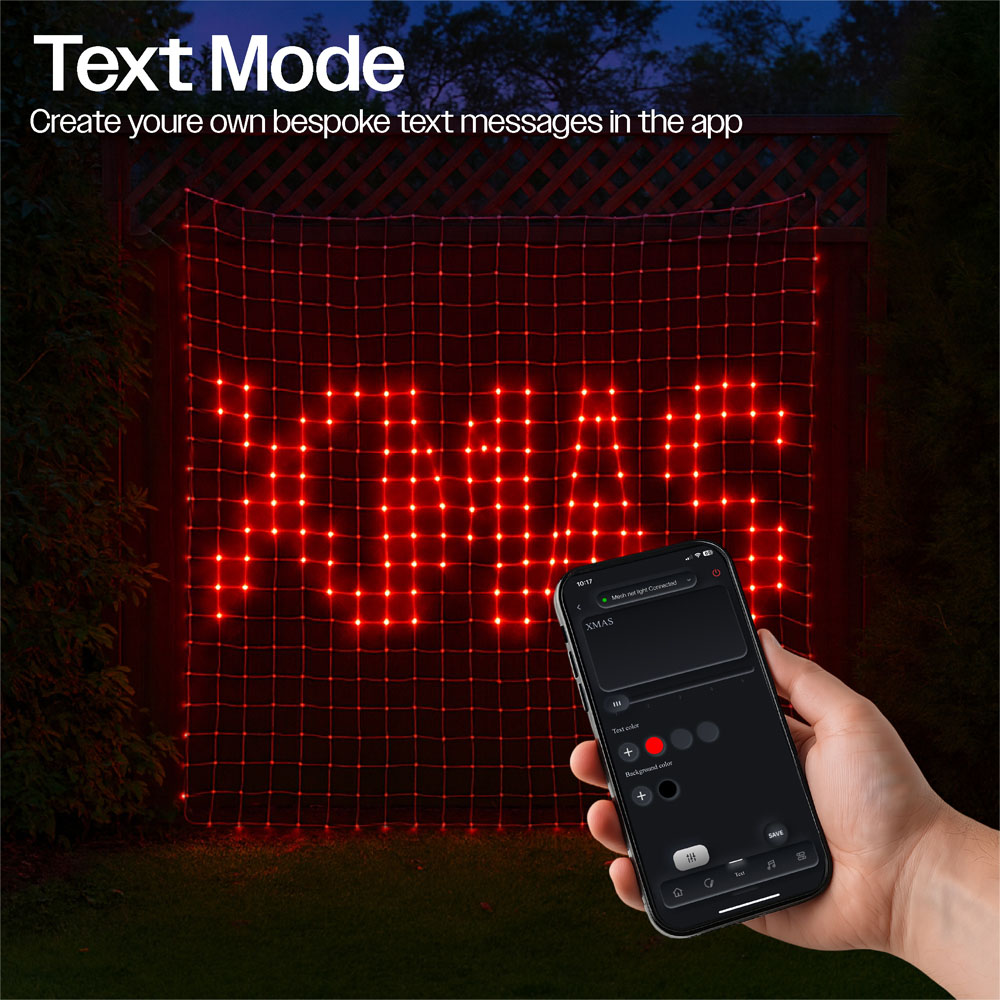 Xmas Haus RGB LED Smart Mesh Net Light 1.8 x 1.8m Image 6