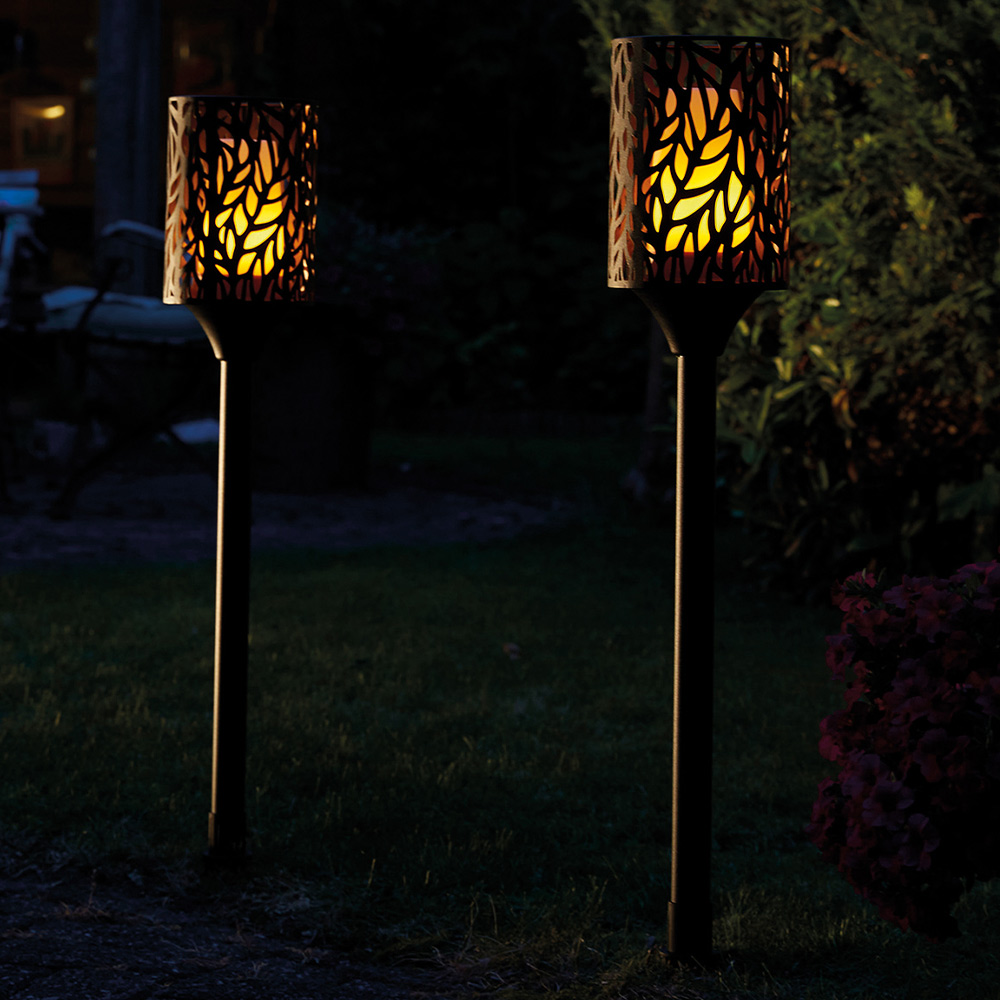 Luxform Battery Operated Cylinder Flame Candle Torch Image 2