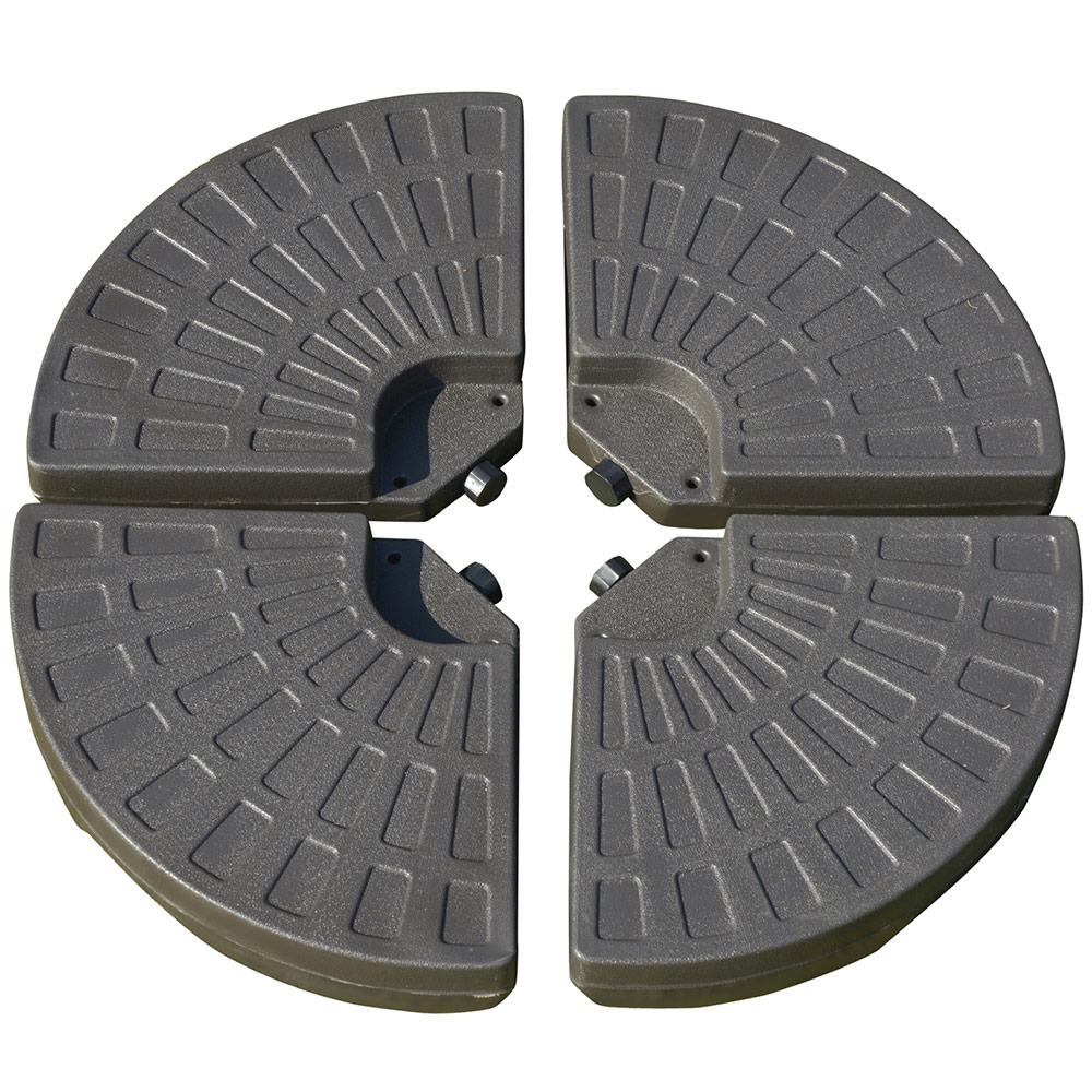 Outsunny 4 PCs Parasol Base Set Image 1