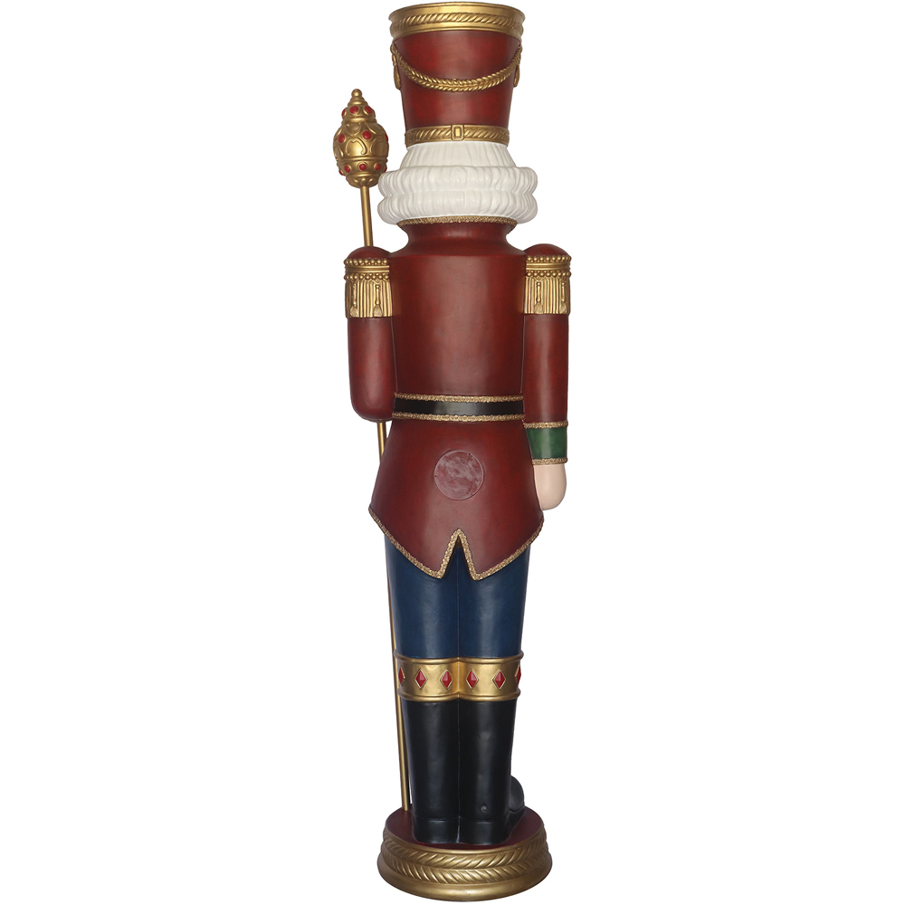 The Christmas Centre Traditional Red Green and Blue LED Nutcracker 180cm Image 3