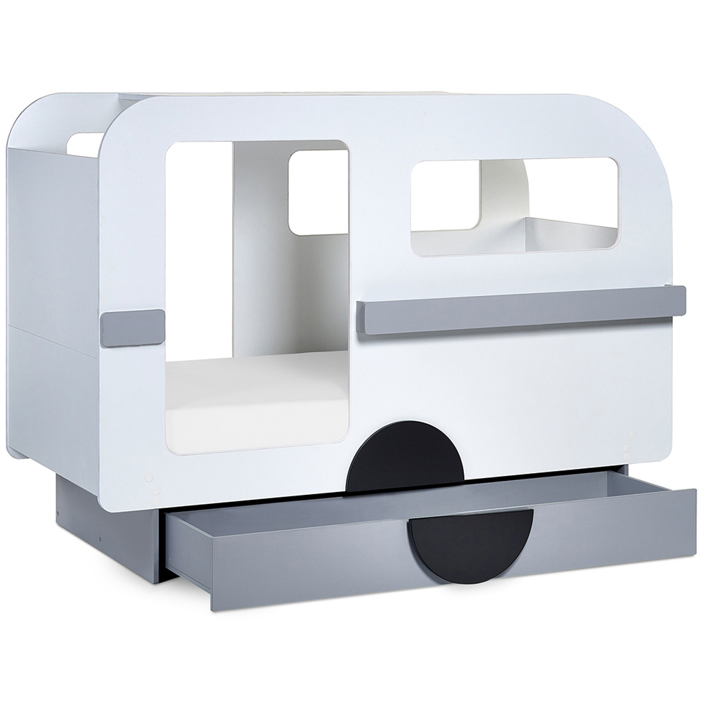 Julian Bowen Tourer Single Vapor Grey and White Caravan Bed Image 4