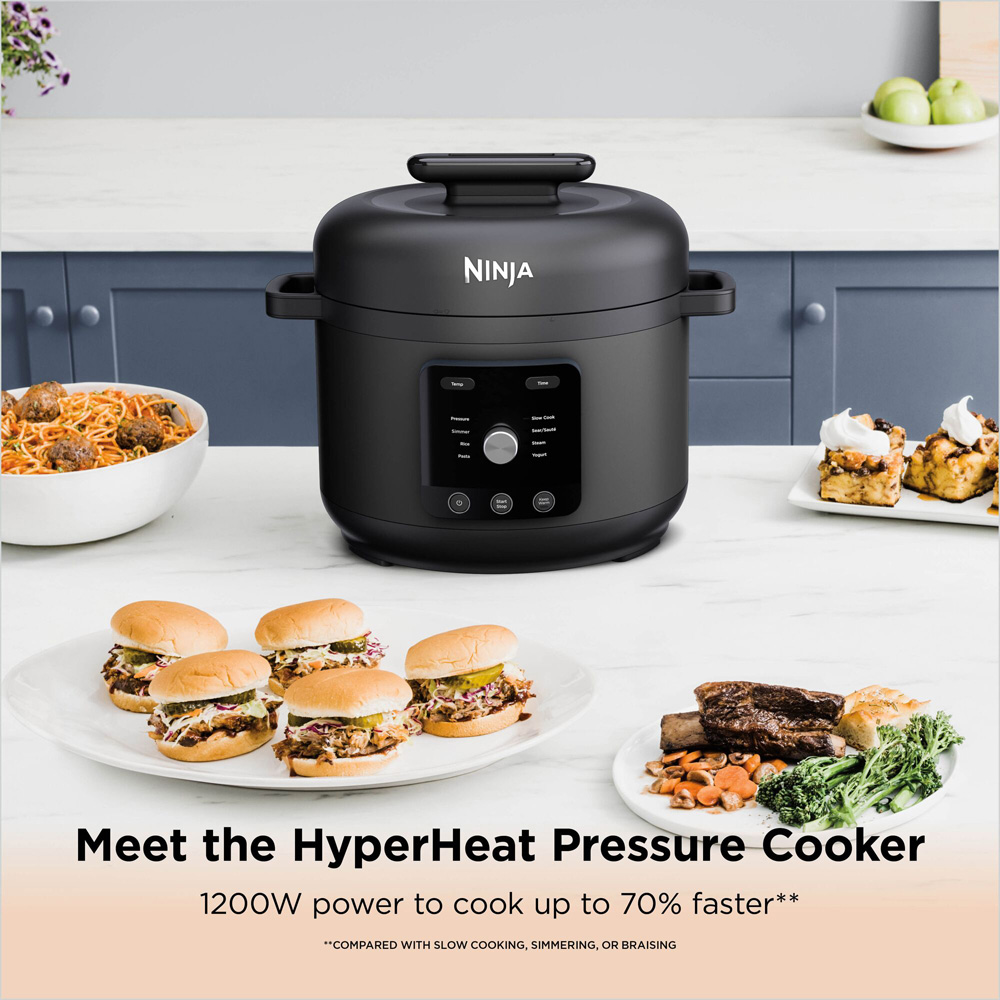 Ninja HyperHeat PC201UK 9-in-1 Grey 6L Pressure and Rice Electric Cooker Image 4