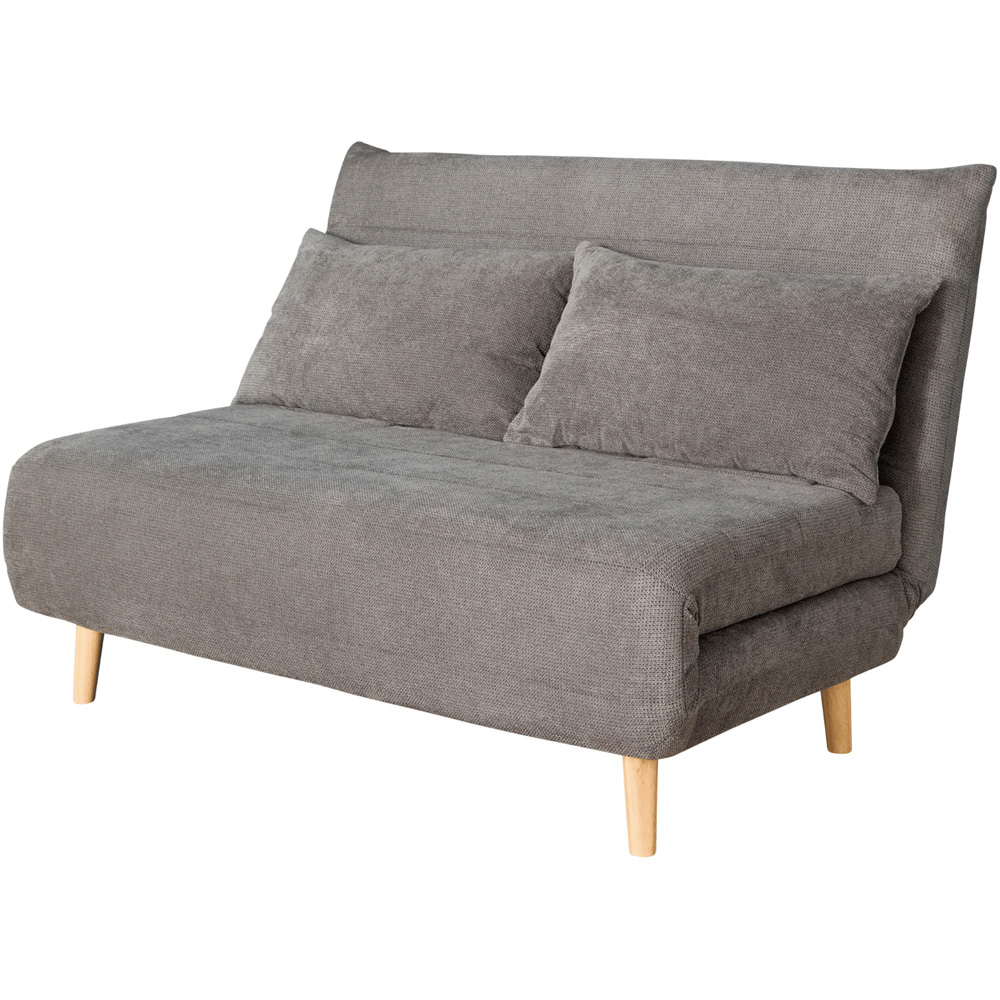 Home Source Lorena Double Grey Sofa Bed Image 2