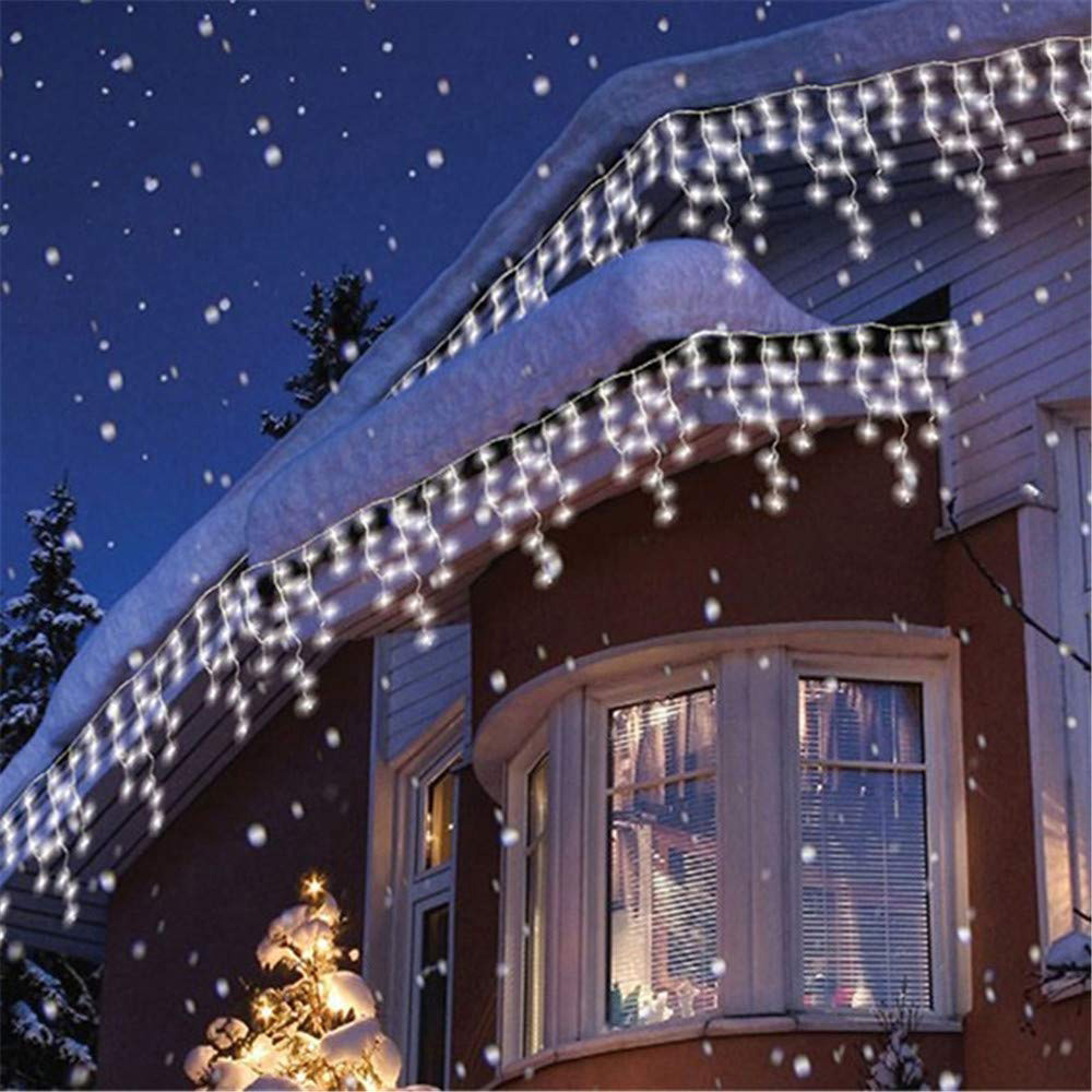 Best Artificial 5m Bright White Multi Function Battery Powered Icicle Light Image 3