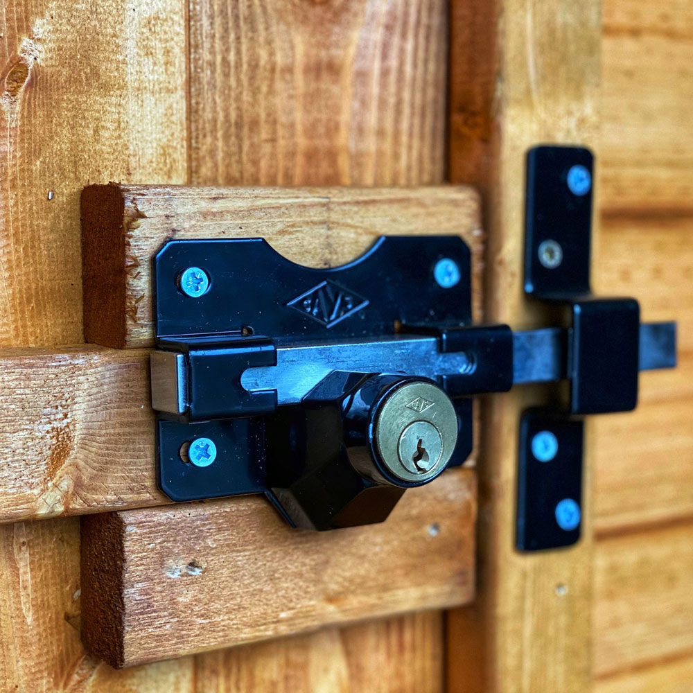 Power Sheds 4 x 8ft Double Door Pent Security Shed Image 5