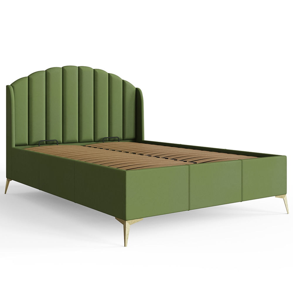 GFW Pettine Double Green End Lift Ottoman Bed Image 3