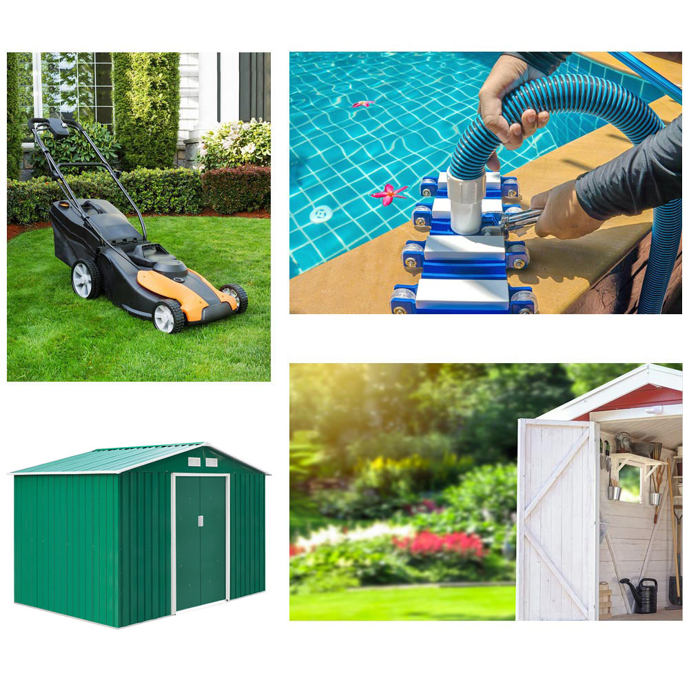 Outsunny Metal Garden Shed 6ft Image 8