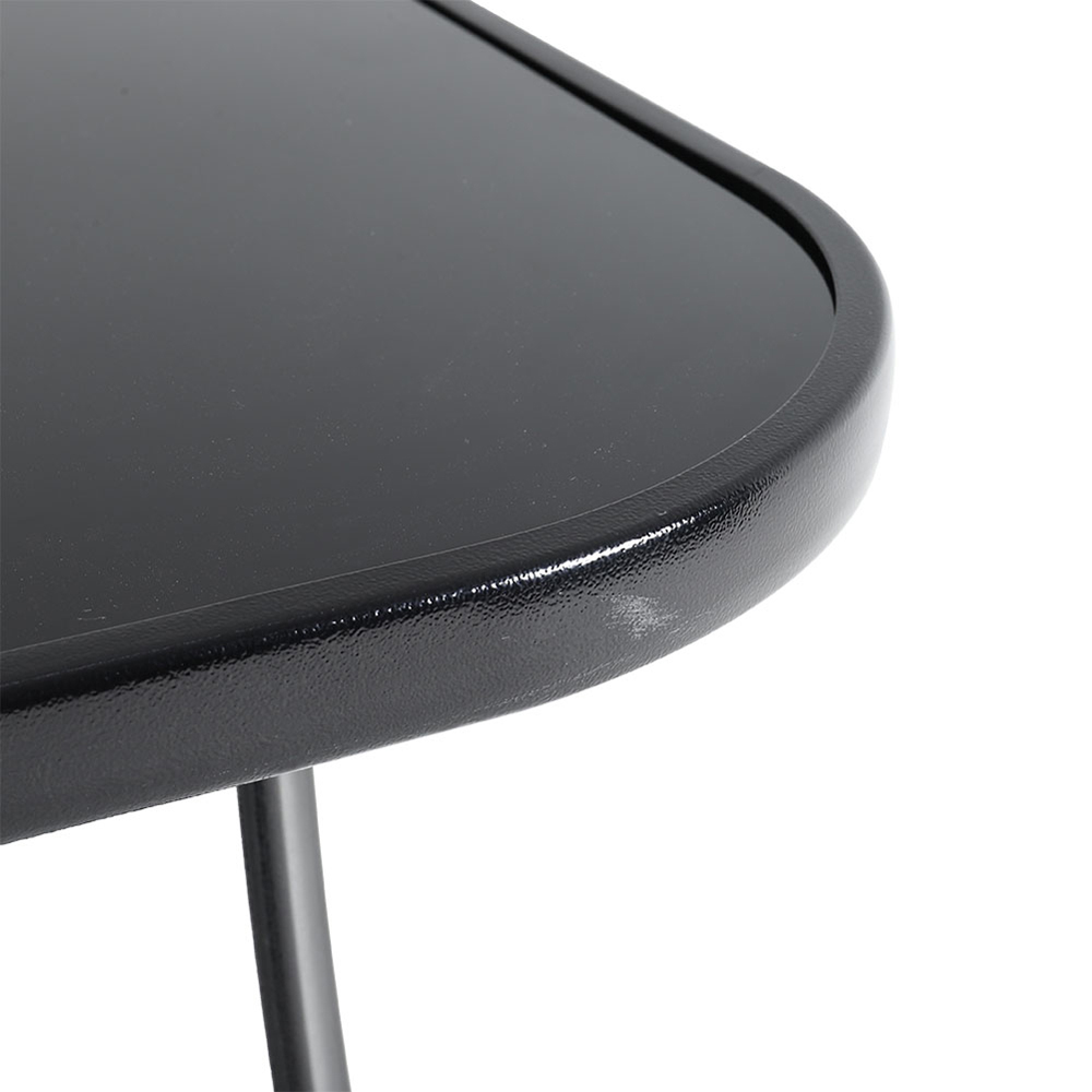 Living and Home Glass 4 Seater Square Garden Dining Table Image 5