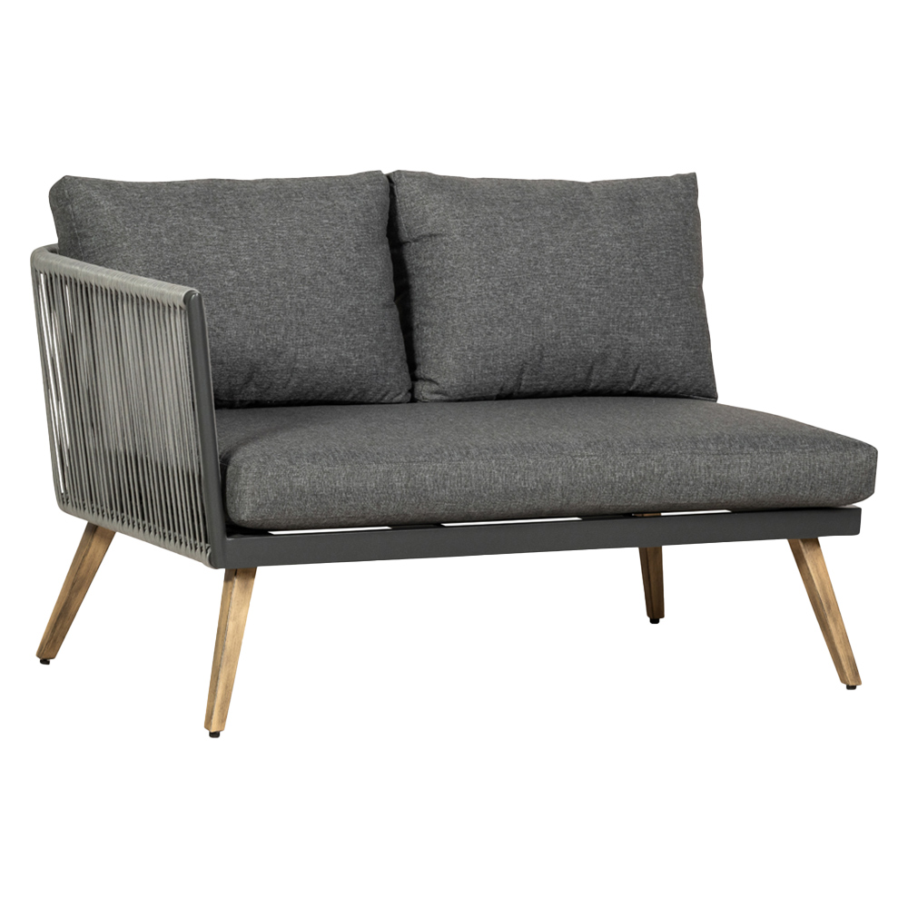 Royalcraft Milan 5 Seater Grey Corner Lounging Set Image 5