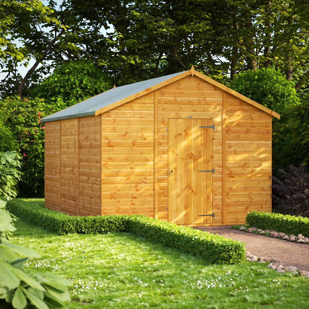 Power Sheds 12 x 10ft Apex Wooden Shed Image 2