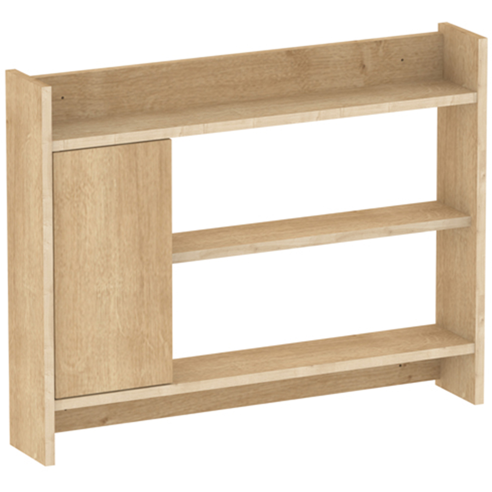Decortie Fleet Oak 3 Shelf Wall Unit with Cupboard Image 2