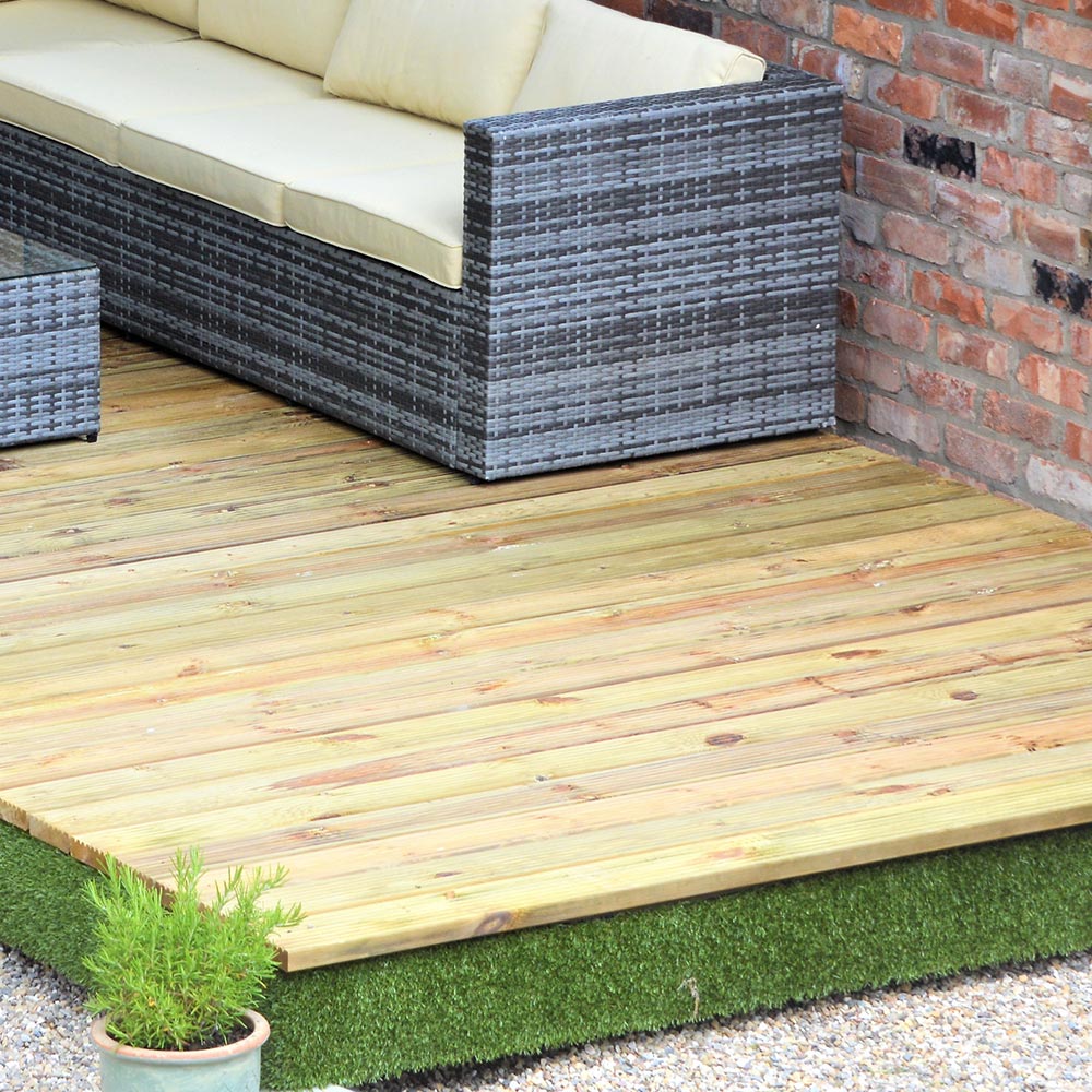 Swift Foundations Swift Deck Complete Garden Decking Kit 2.4 x 4.7m Image 1