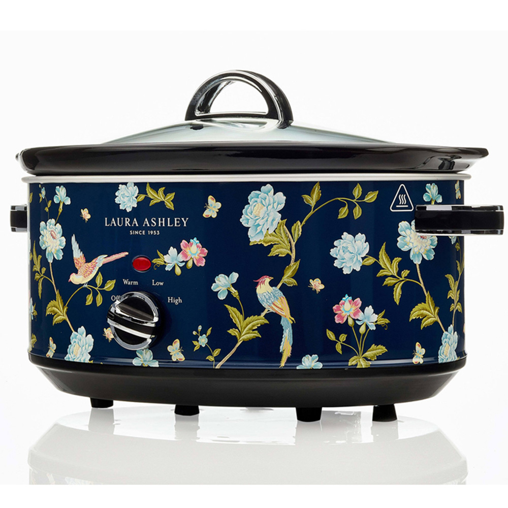 Laura Ashley Elveden VQSLWC6LLAENUK Navy 6.5L Slow Cooker Image 3