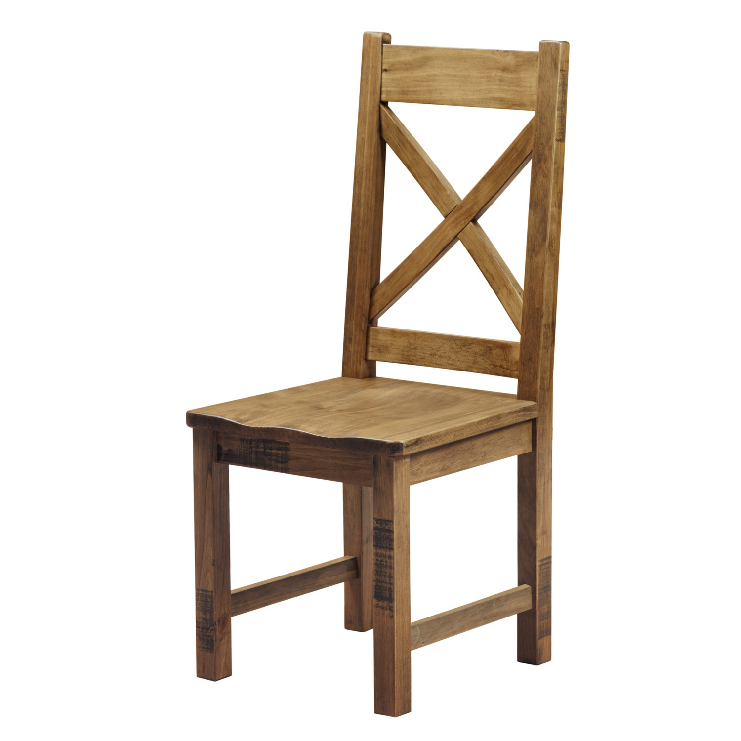 Pair of Cotswold Rustic Dining Chairs Image 6