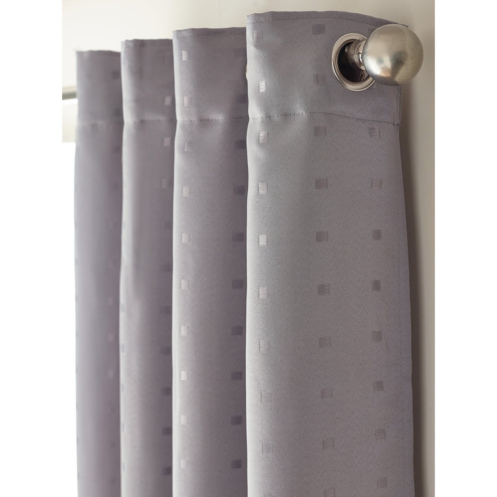 Alan Symonds Madison Silver Ring Top Curtain 229 x 229cm Image 5