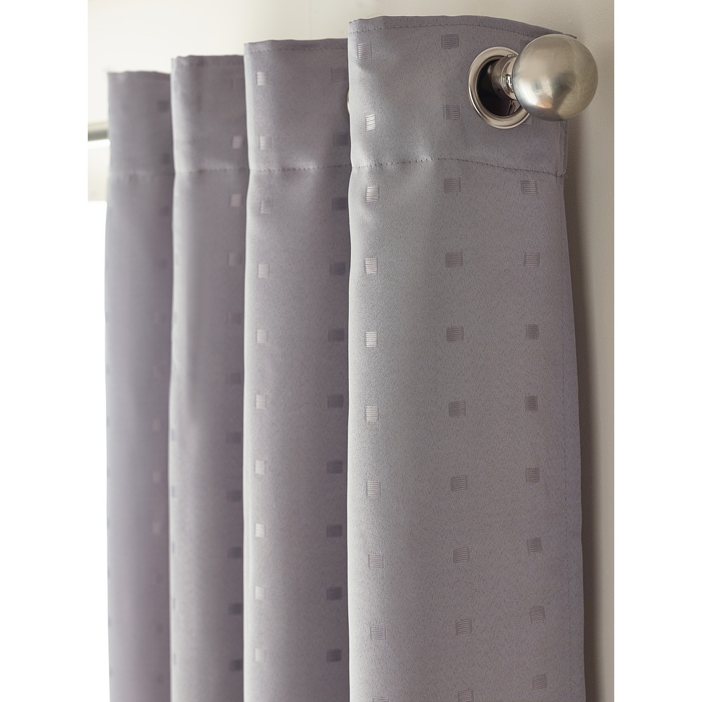 Alan Symonds Madison Silver Ring Top Curtain 168 x 229cm Image 5