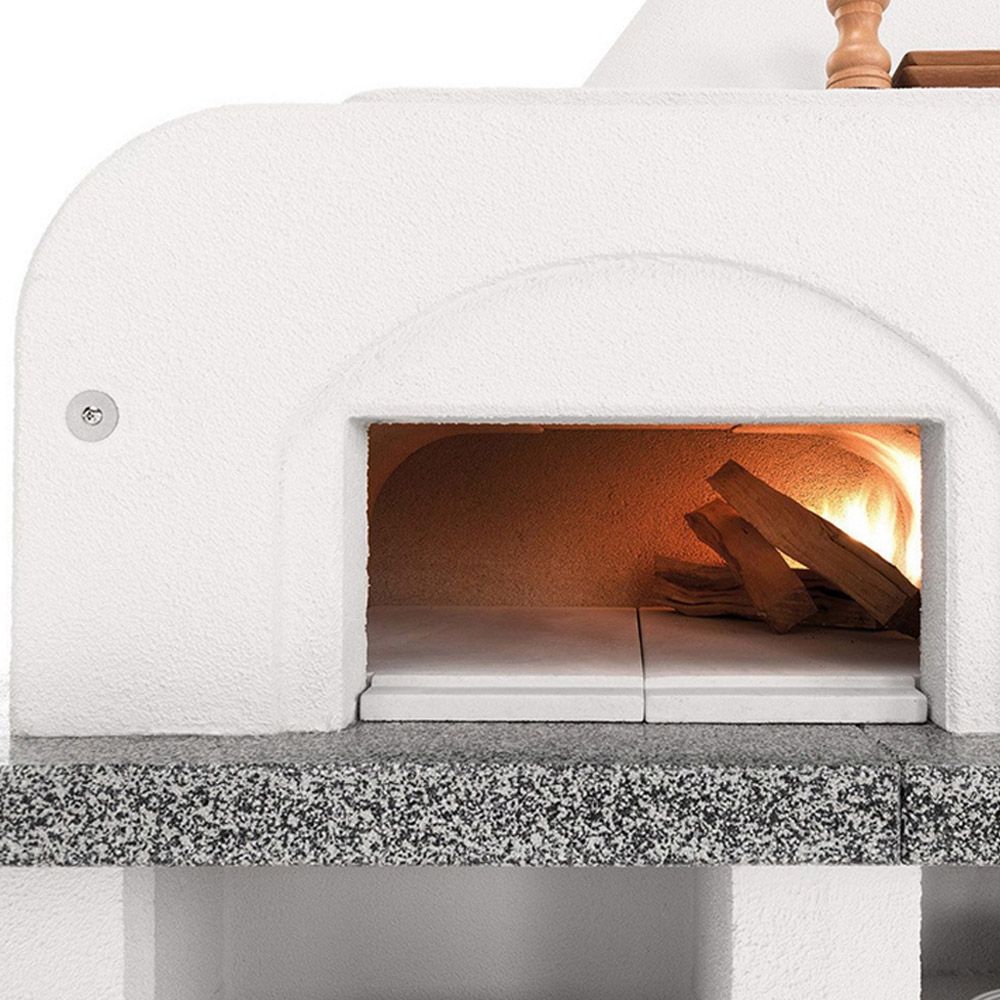 Palazzetti Antille Complete Outdoor BBQ Kitchen with Wood Fired Oven Multicolour Image 3