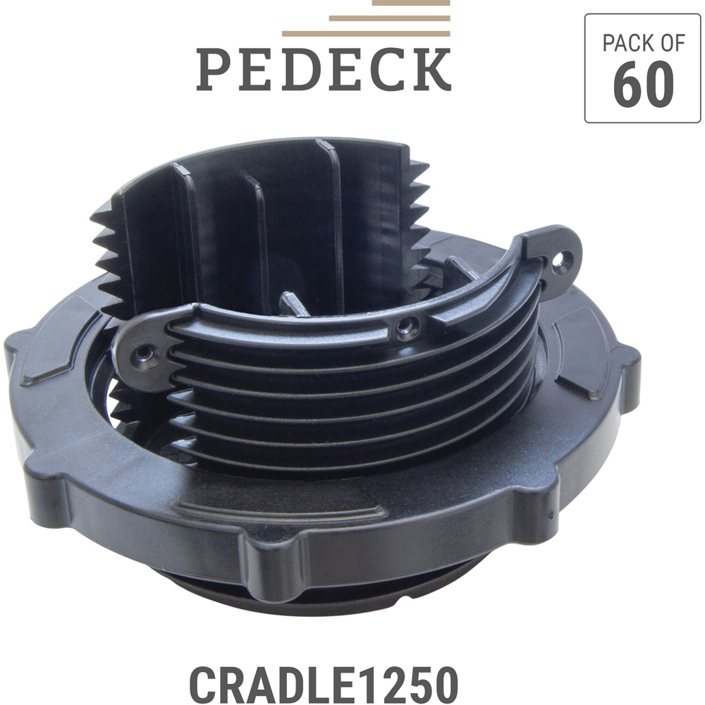 PEDECK CRADLE1250 Adjustable Raised Joist Support Cradle 12-50mm 60 Pack Image 8