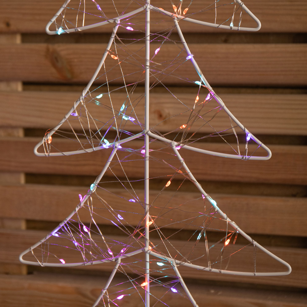 Samuel Alexander 4 Piece 400 Rainbow LED Tree Christmas Tree Path Light Set Image 5