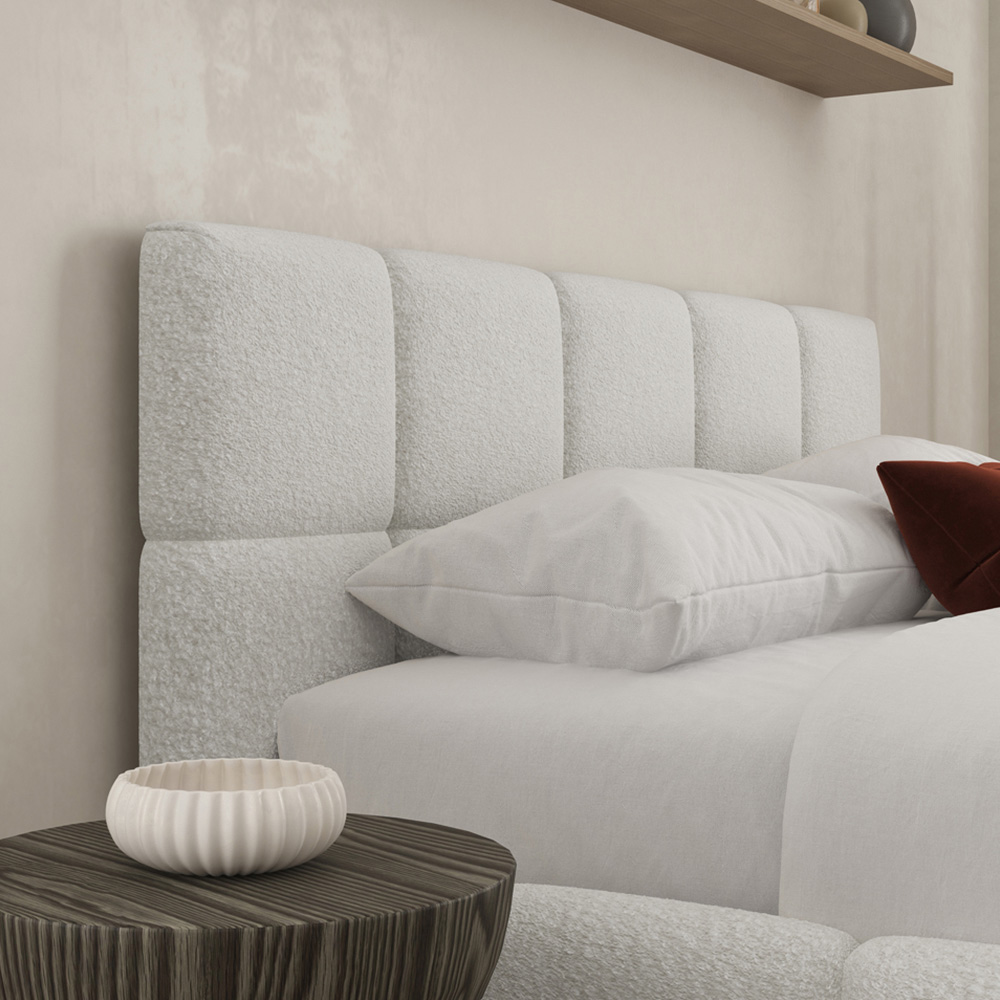 DS Living Ovella King Size Dove Cubed Ottoman Bed Image 2