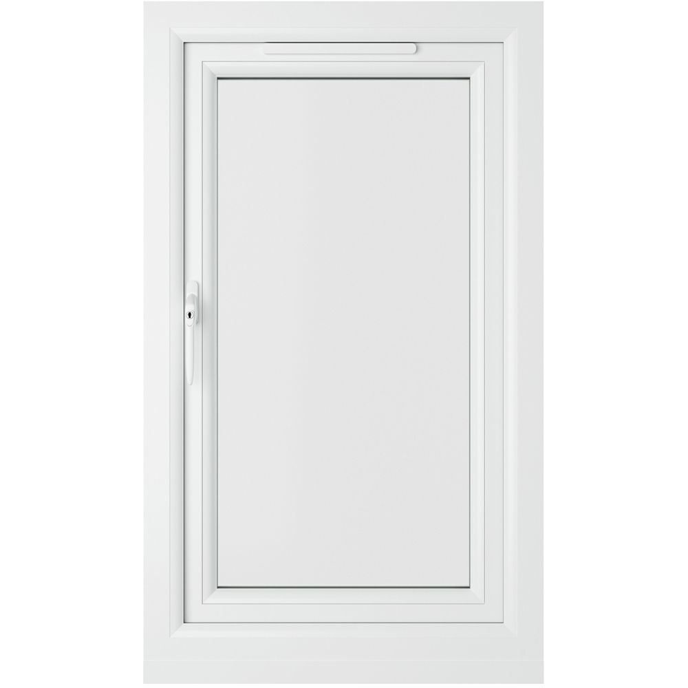 Crystal uPVC Triple Glazed Window Left Hand Side Hung White Clear Glass 610x1115mm Image 2